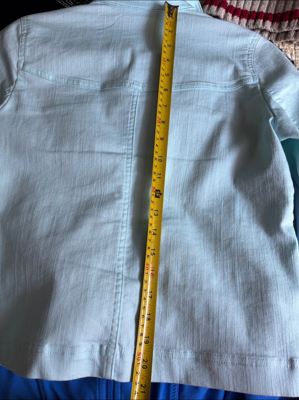 Northern Reflections Mint Button-Front Jean Jacket - Picture 5 of 5